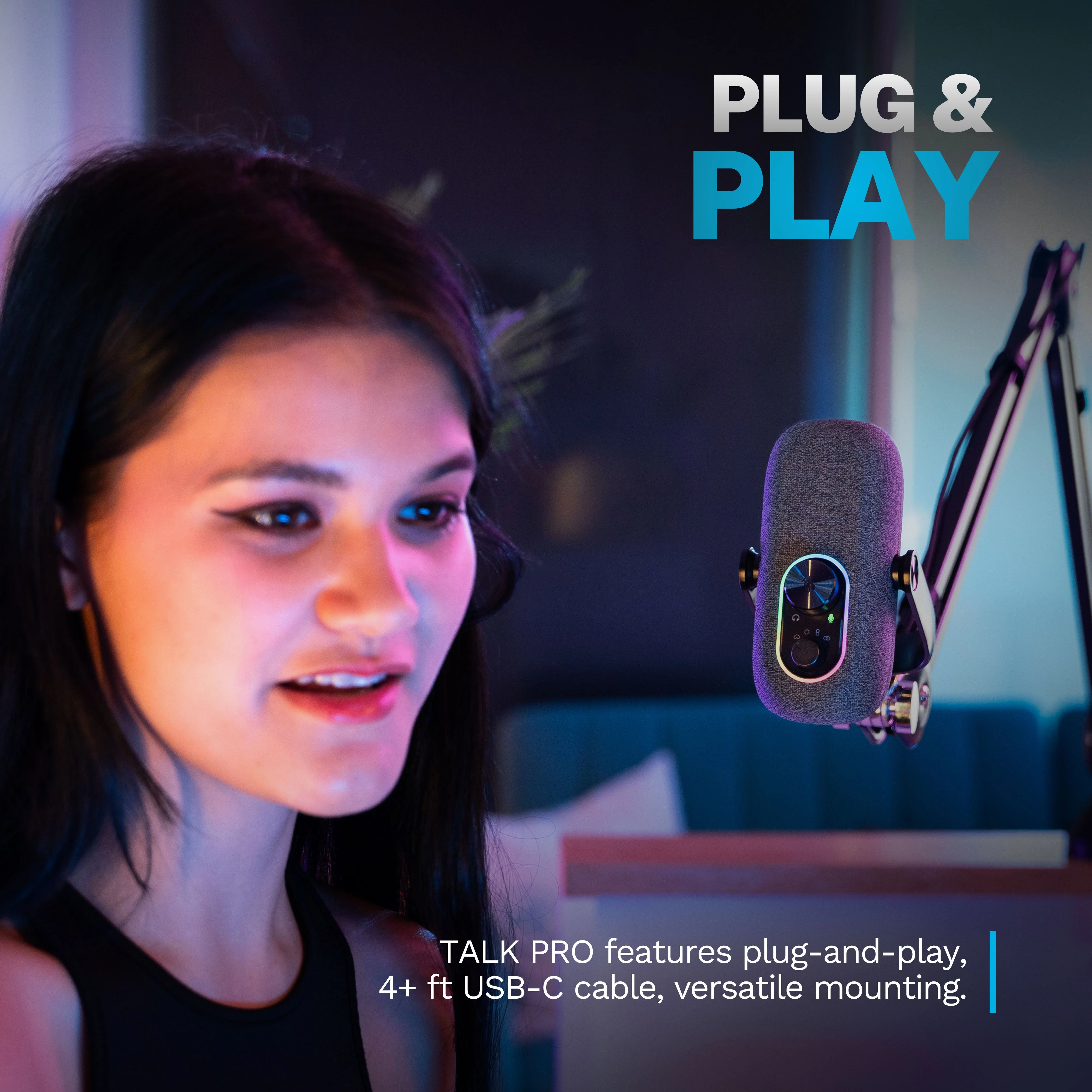 Epic Talk USB Microphone Black - Image 18