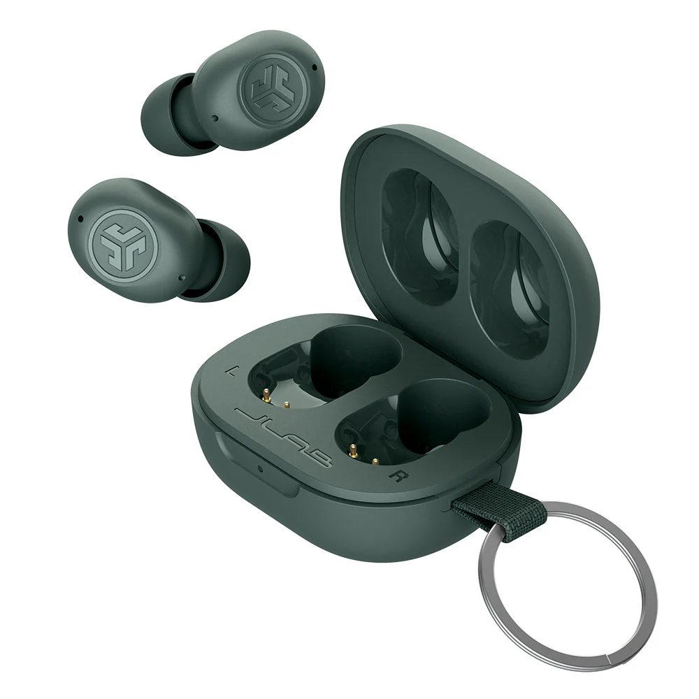 JBuds Mini True Wireless Earbuds Sage Gray - Image 4